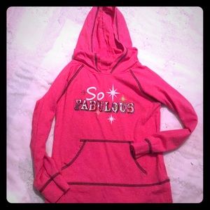 Girls pink hoodie
